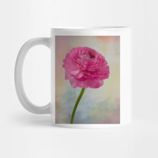 Soft pink Textured Ranunculus Mug